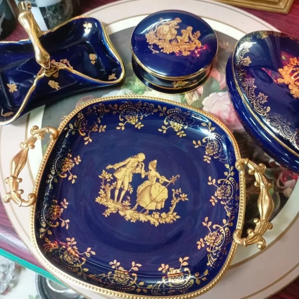 Limoges made in France tray porcelain vintage